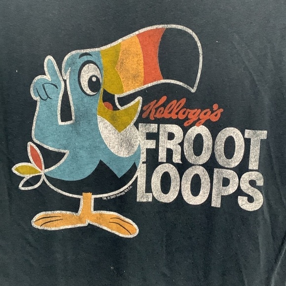 Junk Food Clothing Retro 2007 Fruit Loops Screen Print Tee    size M - Picture 2 of 11